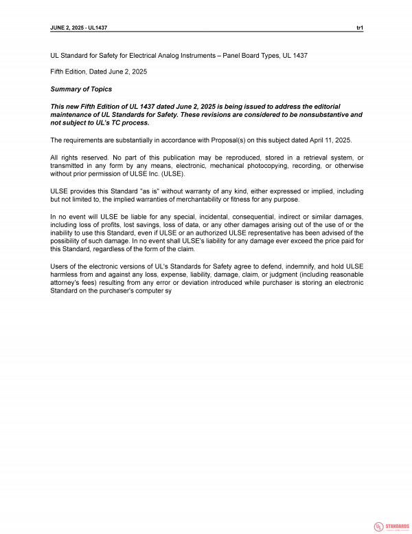 UL 1437 PDF UL 1437 PDF